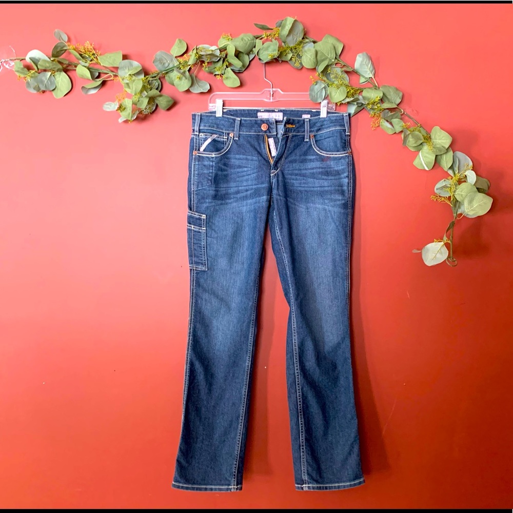 Ariat Work Straight Jeans Size 10 Long